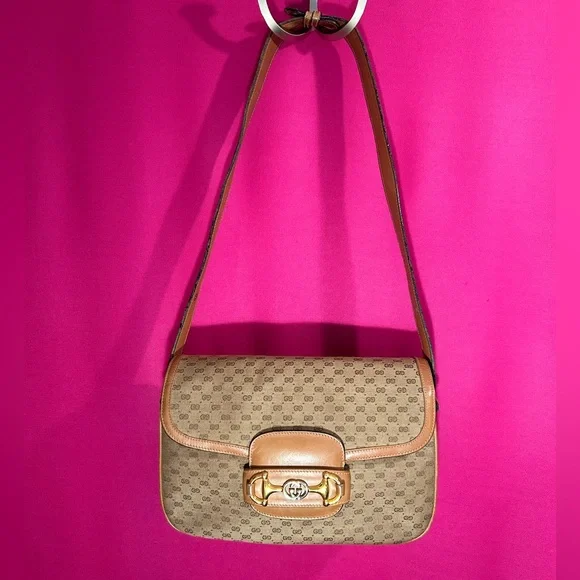 1970’s Vintage Gucci Horsebit 1955 Shoulder Bag - Picture 7 of 13